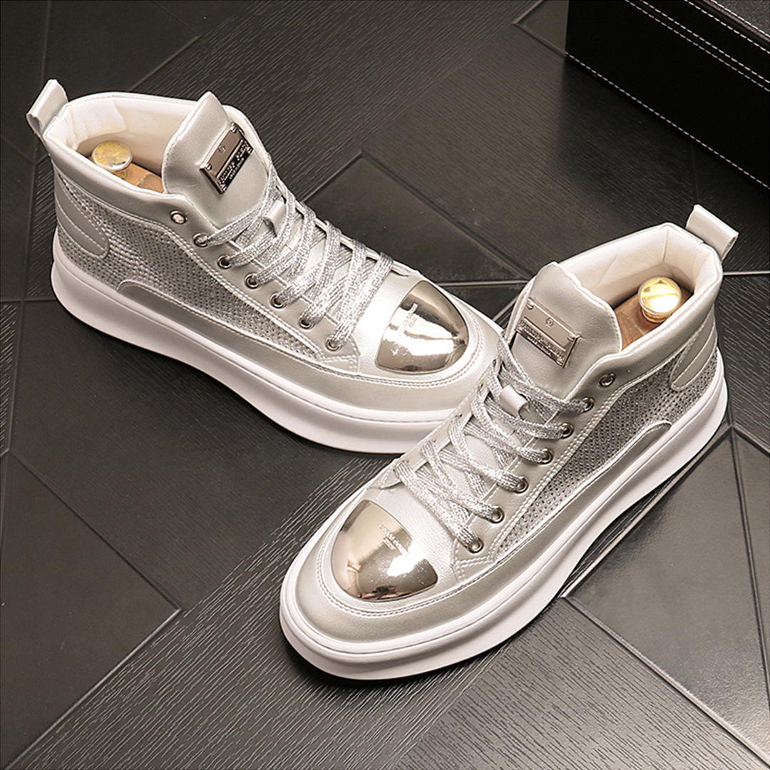 ♂♀Unisex Metallic Mesh Sneakers