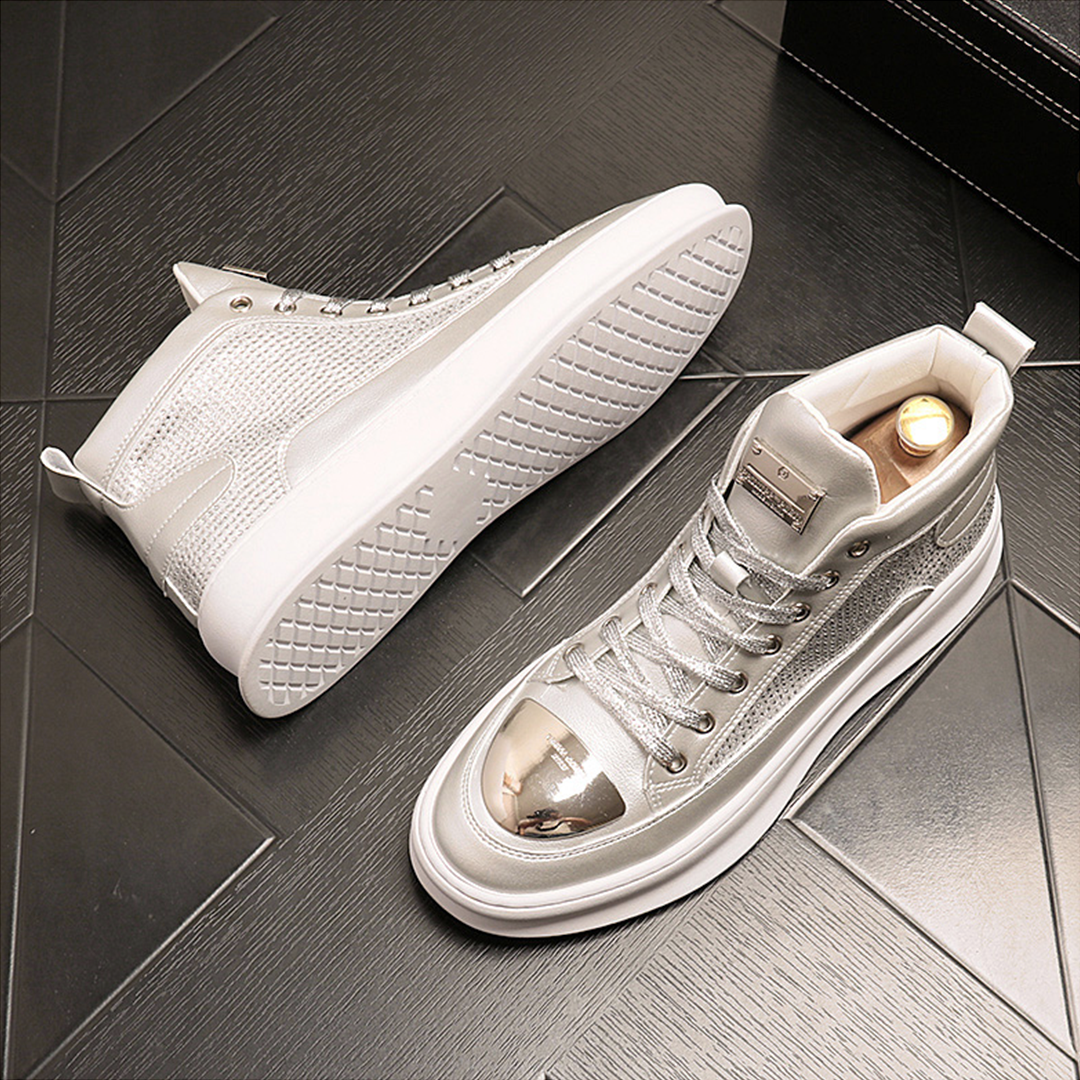 ♂♀Unisex Metallic Mesh Sneakers