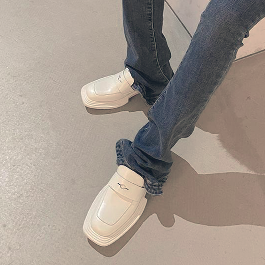 ♀ 本革/Tank Sole Coin Loafer