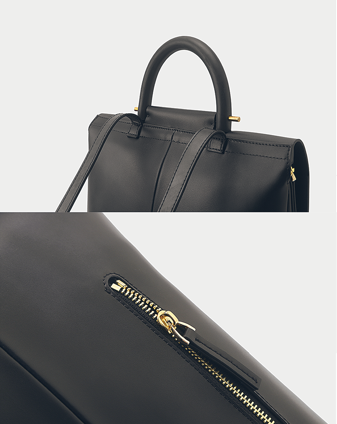 本革/Square Flap Backpack