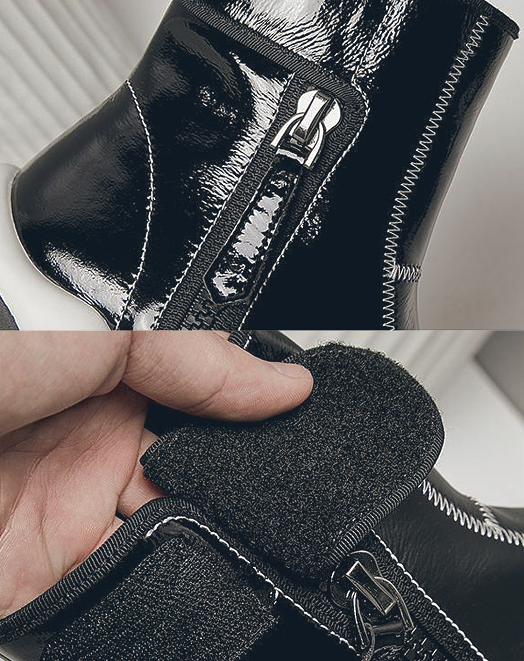 ♀本革/Sponge Sole Leather Boots