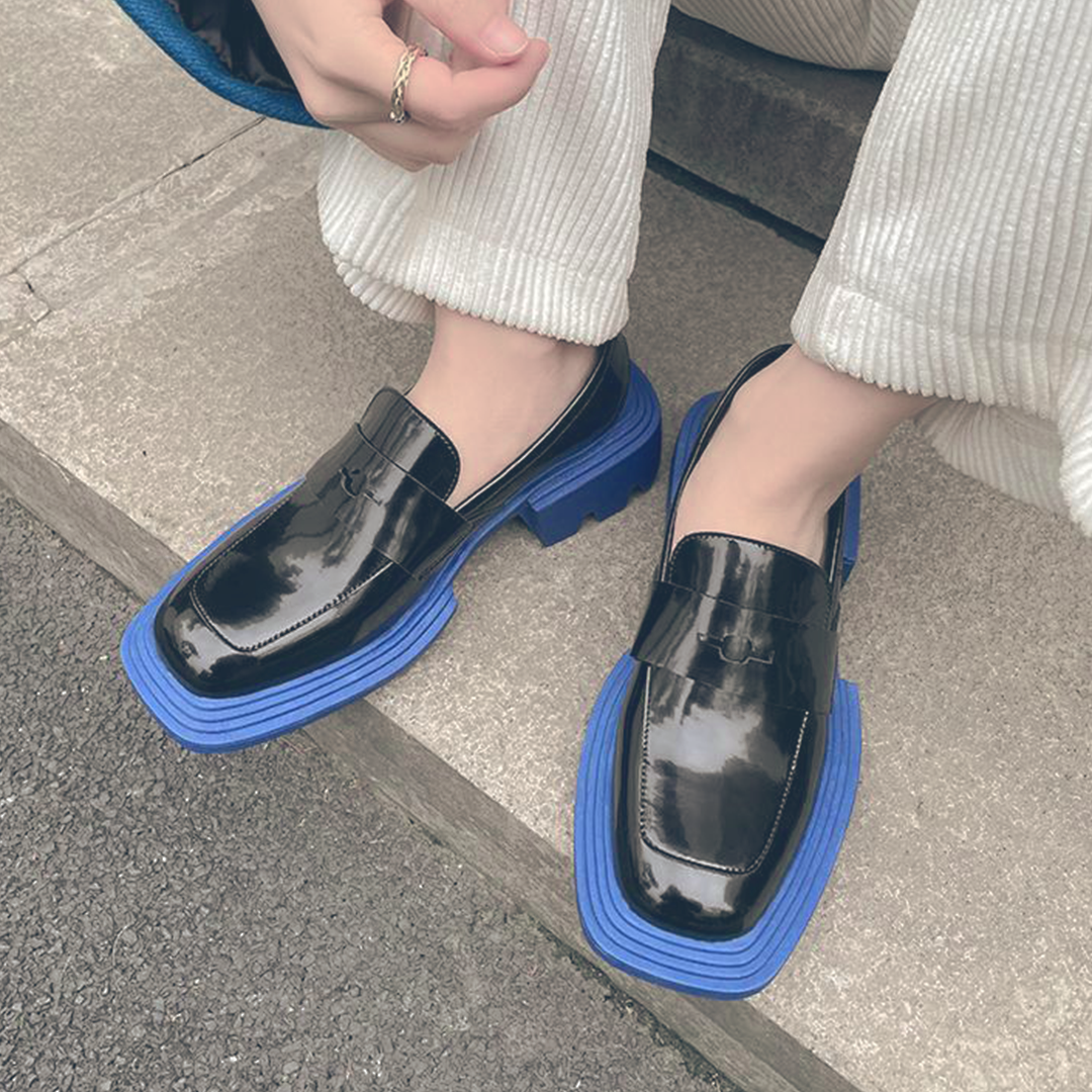 ♀ 本革/Tank Sole Coin Loafer