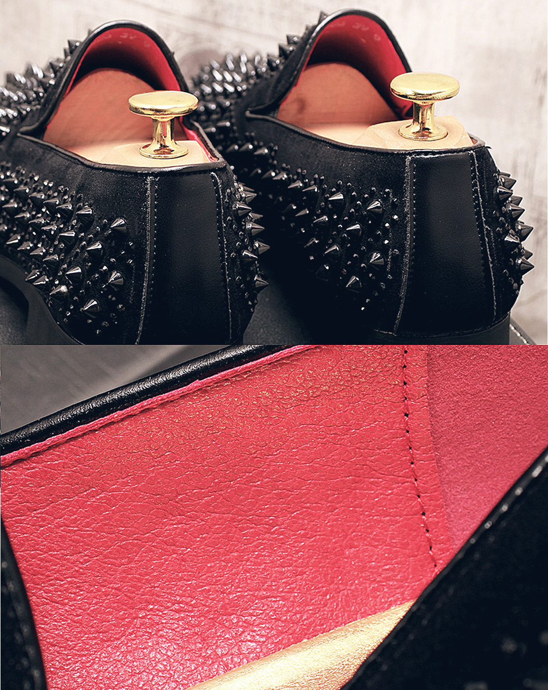 ♂♀Metal Conical Studs Shoes