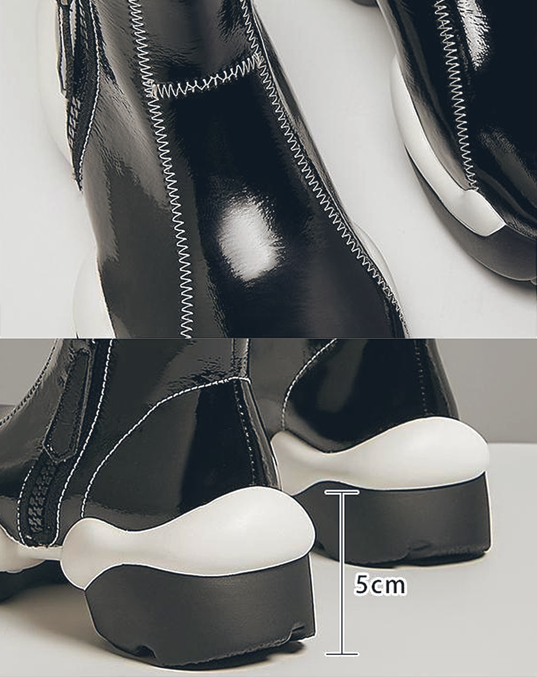 ♀本革/Sponge Sole Leather Boots