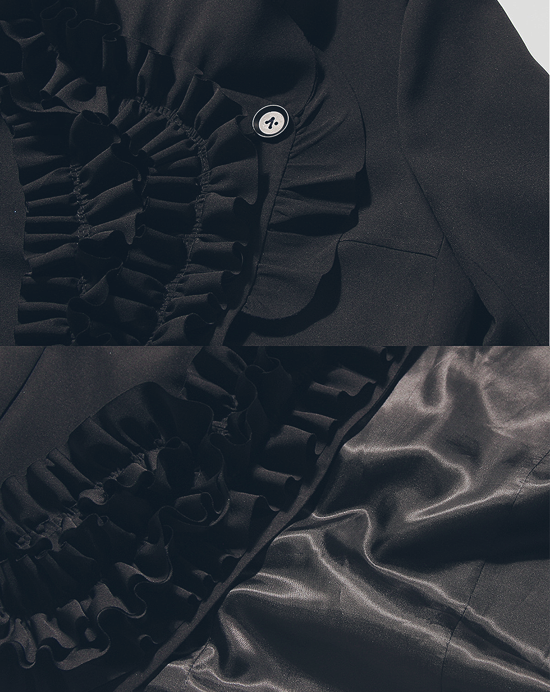 ♀Curved Frill Shirt