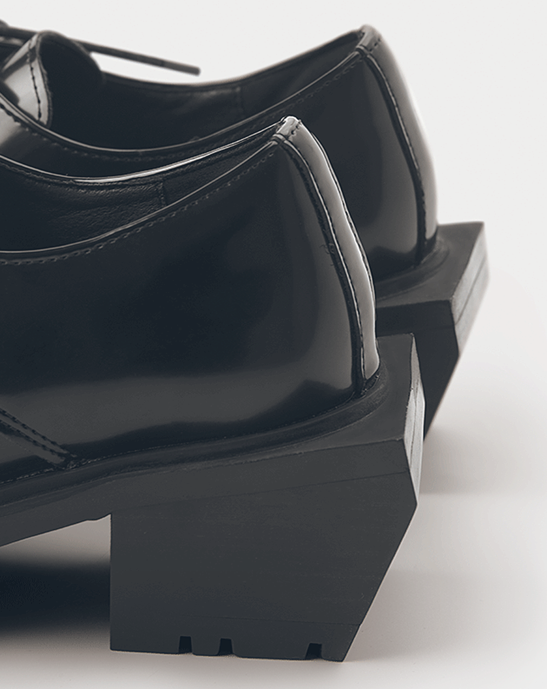 ♀Square Toe Metallic Oxford Shoes