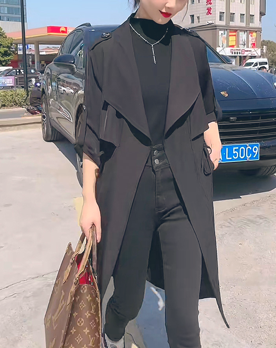 ♀Loose Long Trench Coat