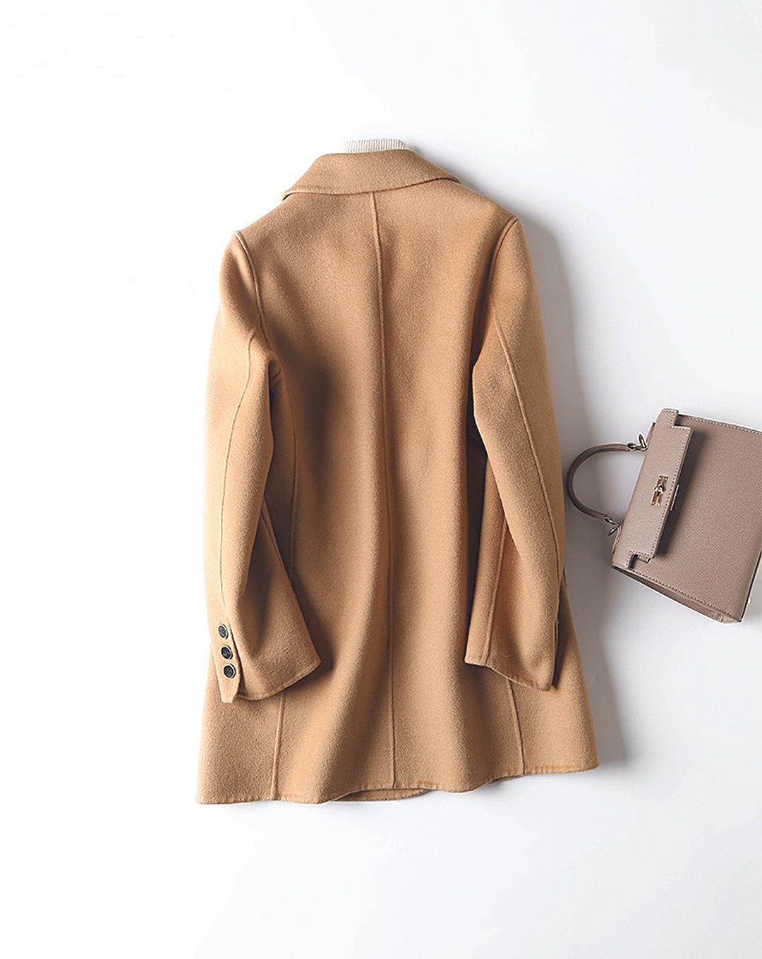 ♀Wool Middle Chester Coat