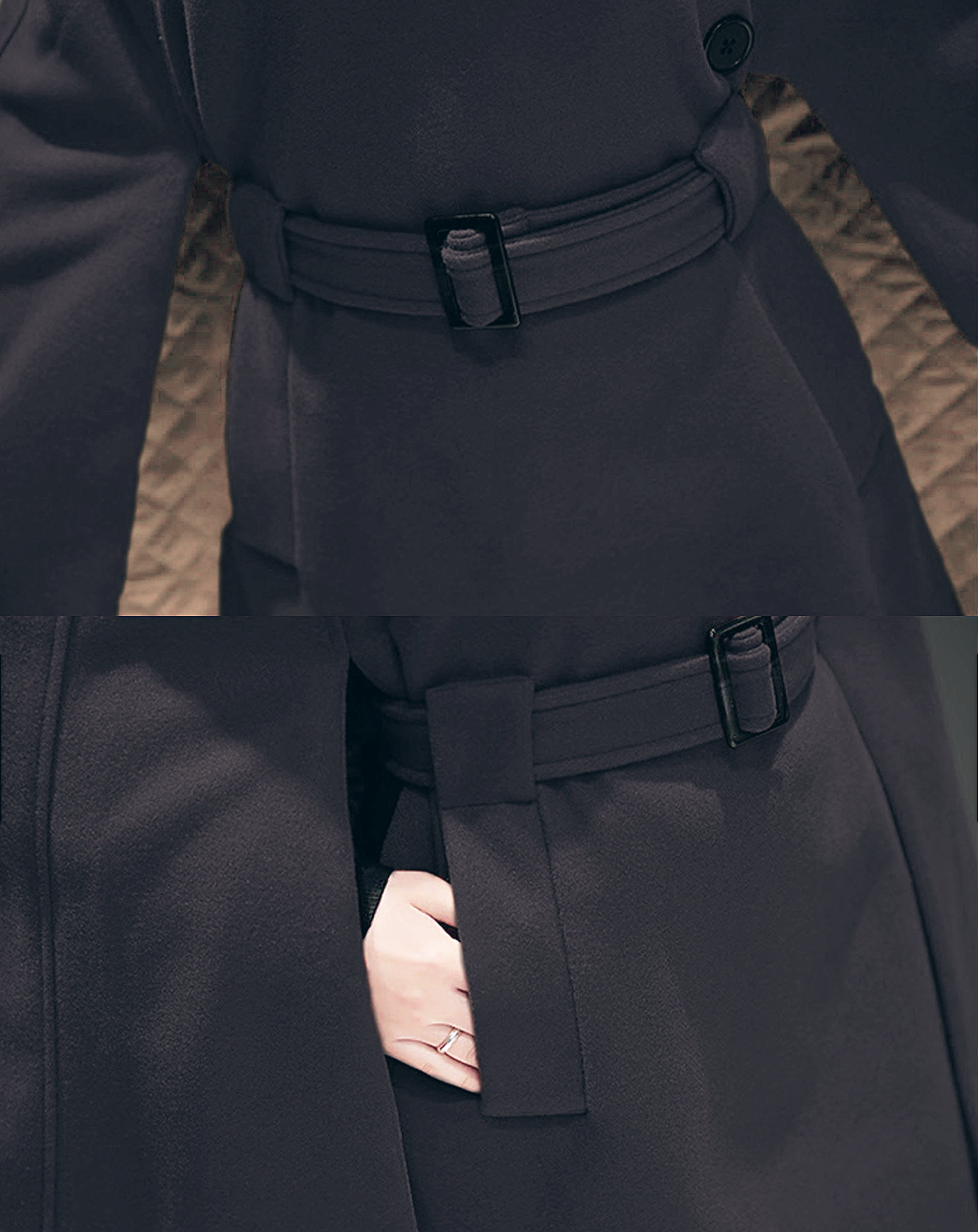 ♀Cape Style Middle Coat