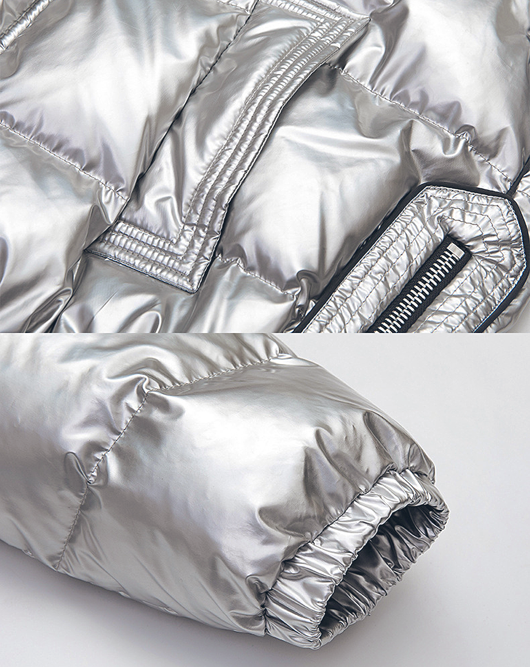 ♀Glossy Long Down Coat