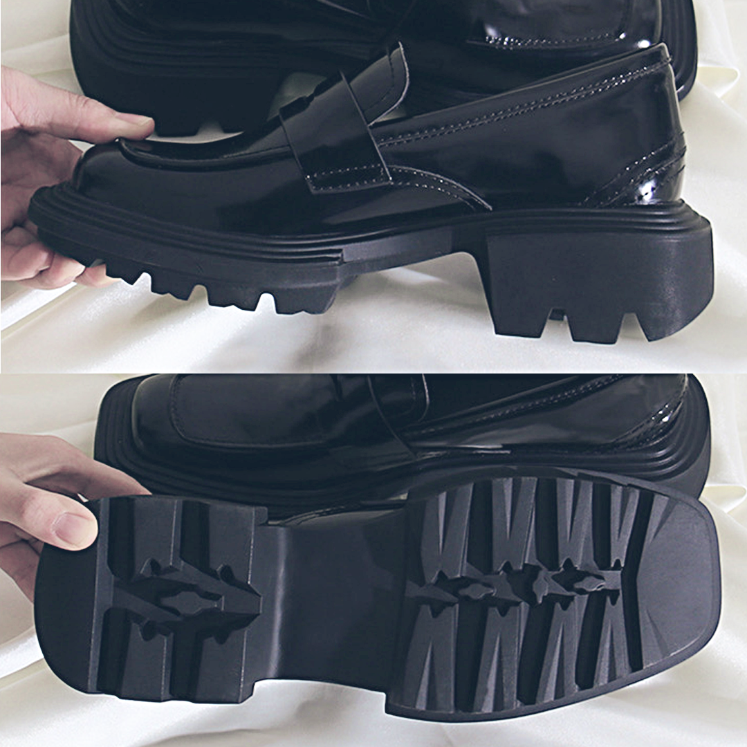 ♀ 本革/Tank Sole Coin Loafer