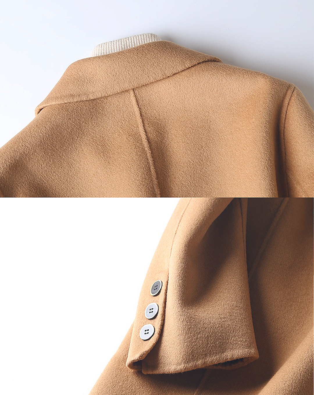 ♀Wool Middle Chester Coat