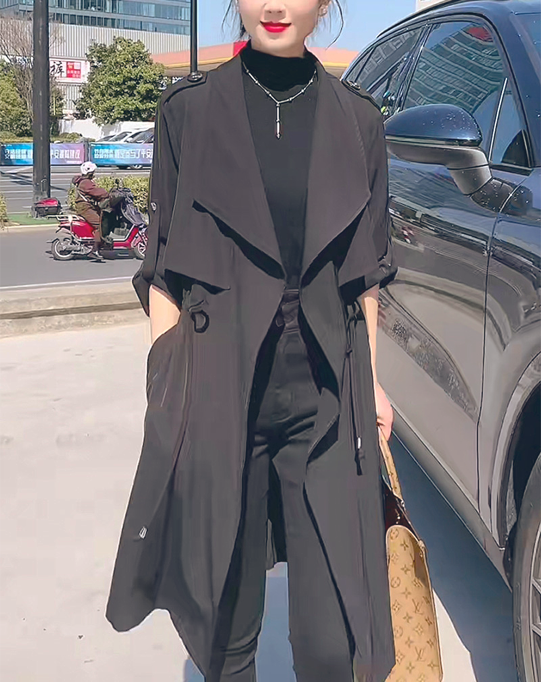 ♀Loose Long Trench Coat