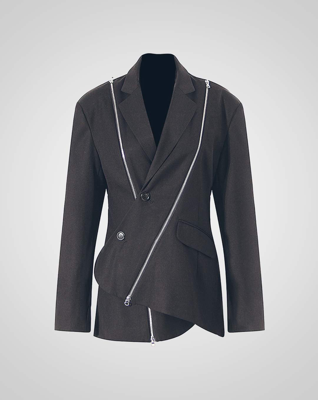♀Zipper Line Design Jacket