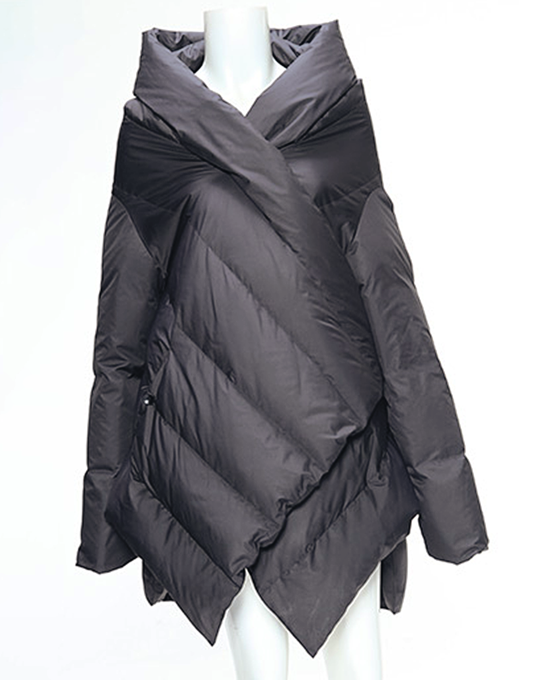♀Diagonal Roll Down Jacket