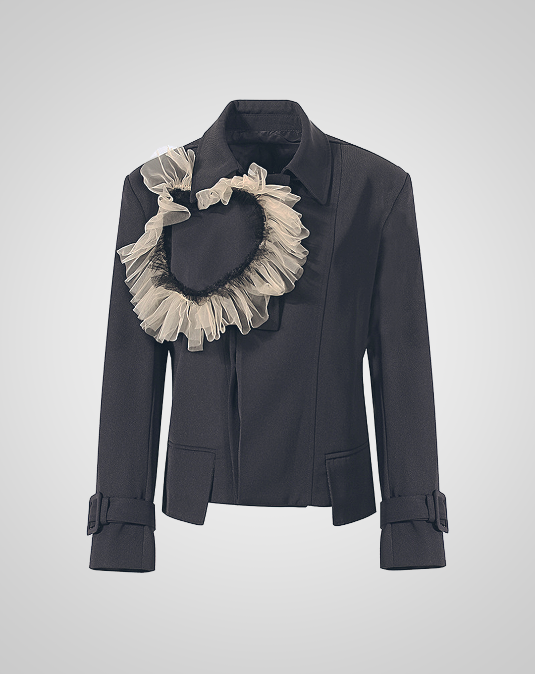 ♀Heart-shaped Frill Jacket