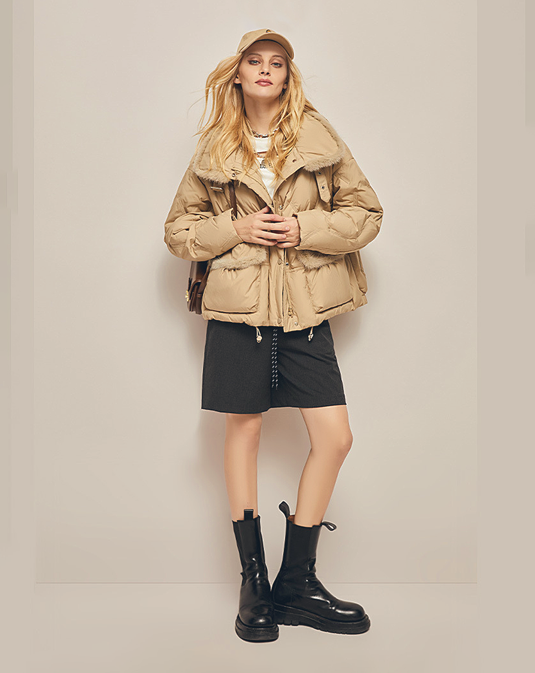 ♀Mink Fur Down Jacket