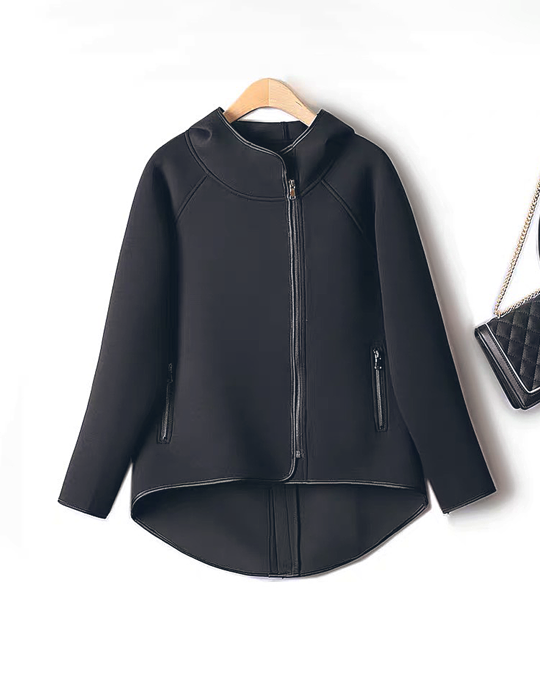 ♀Three-dimensional Zip Hoodie