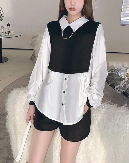 ♀Docking Tuck Shirt