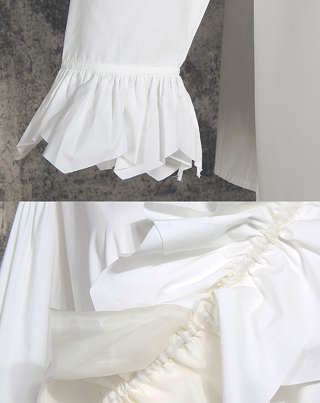 ♀Gathered Sash Shirt