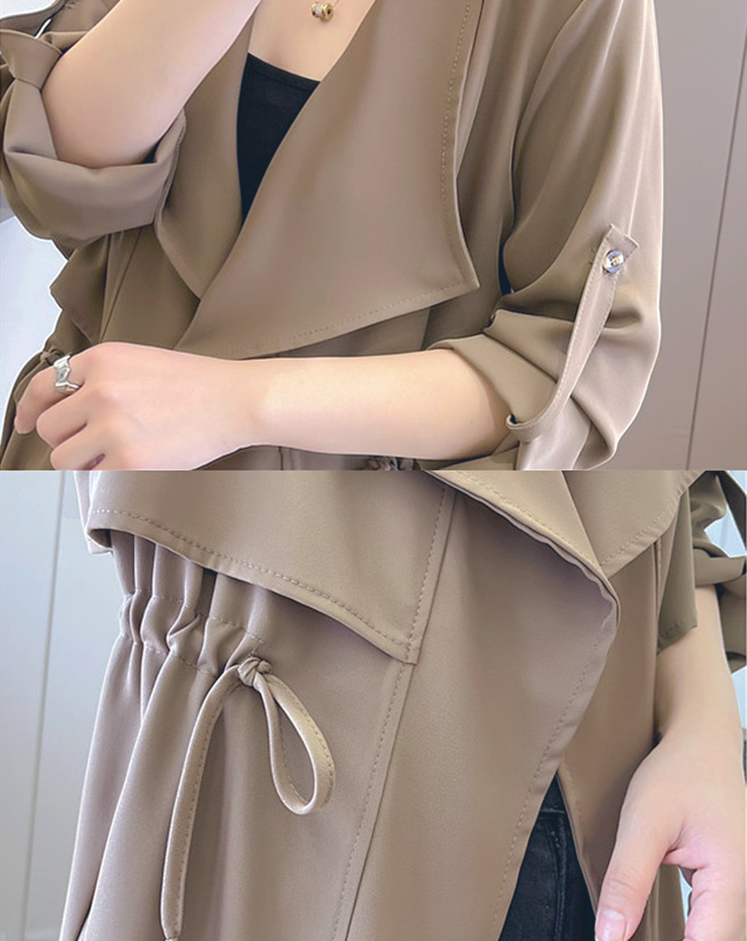 ♀Loose Long Trench Coat