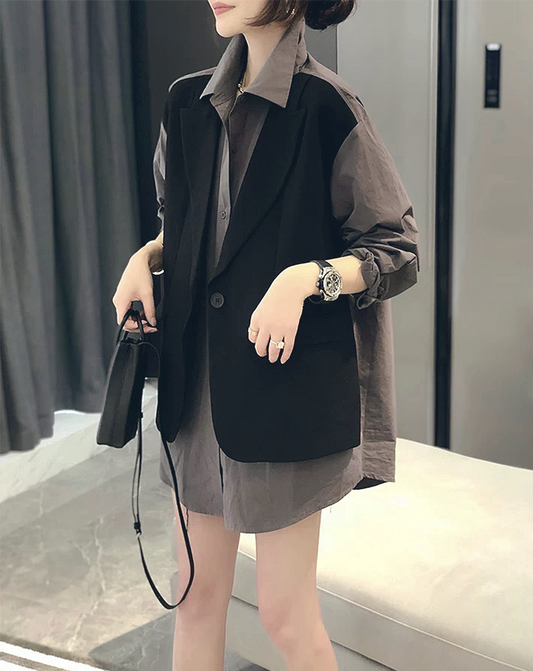 ♀Vest Docking Loose Shirt