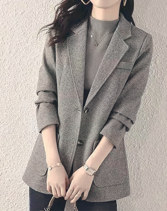 ♀Creased Sleeve Jacket