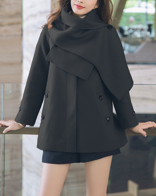 ♀Muffler and Soutien Collar Coat