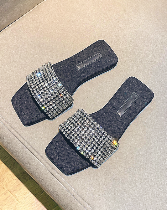 ♀Rhinestone Decoration Sandals