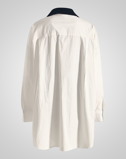 ♀Jacket Style Slit Shirt