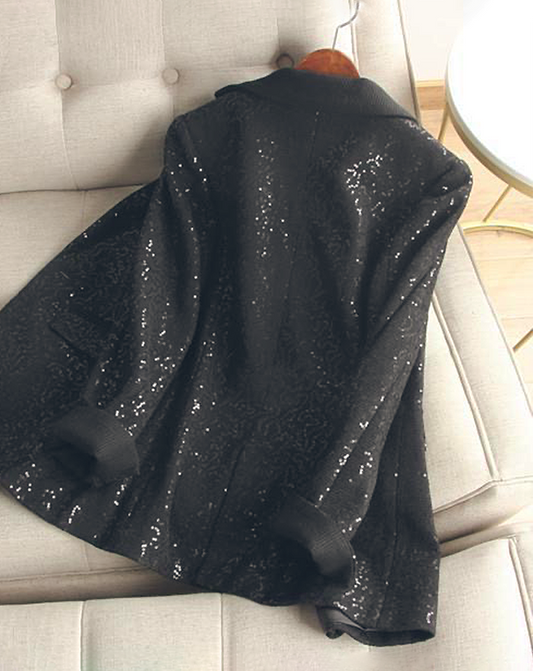 ♀Sequin Black Jacket