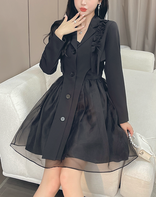 ♀Jacket and Tulle Dress