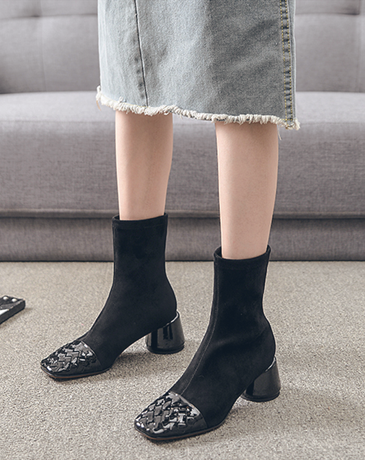 ♀Crossline Leather Boots