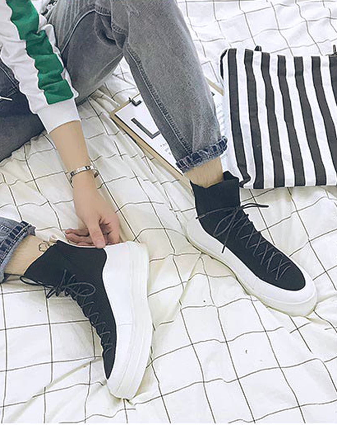 ♂♀Platform Lace-up Shoes