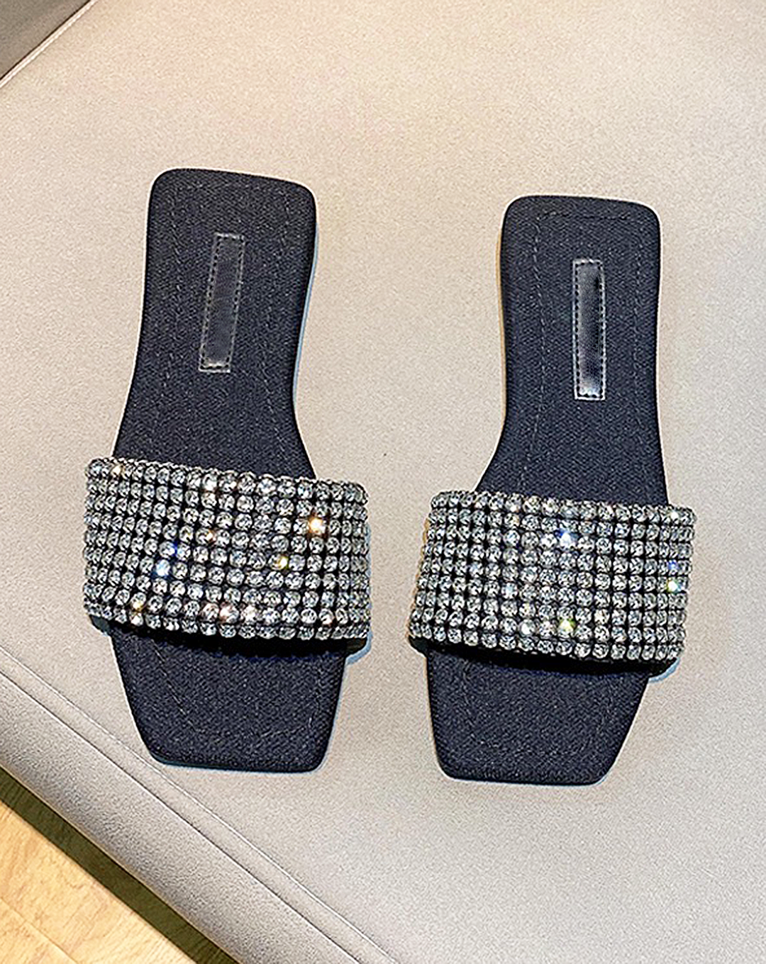 ♀Rhinestone Decoration Sandals