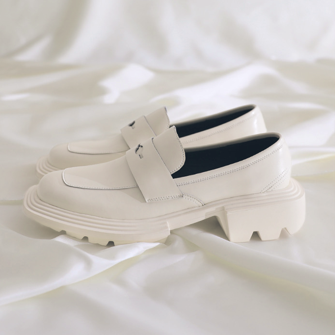 ♀ 本革/Tank Sole Coin Loafer