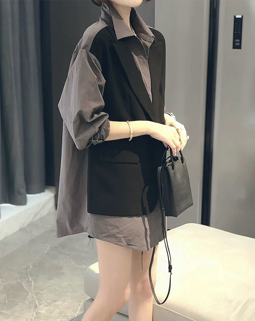 ♀Vest Docking Loose Shirt