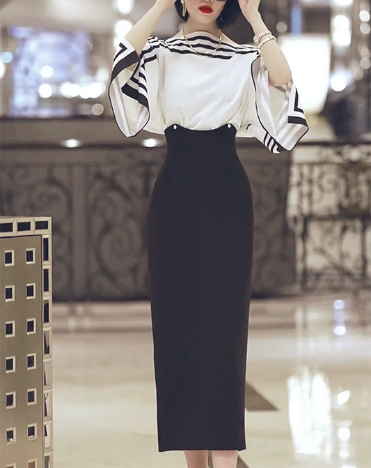 ♀Line Design Tight Dress