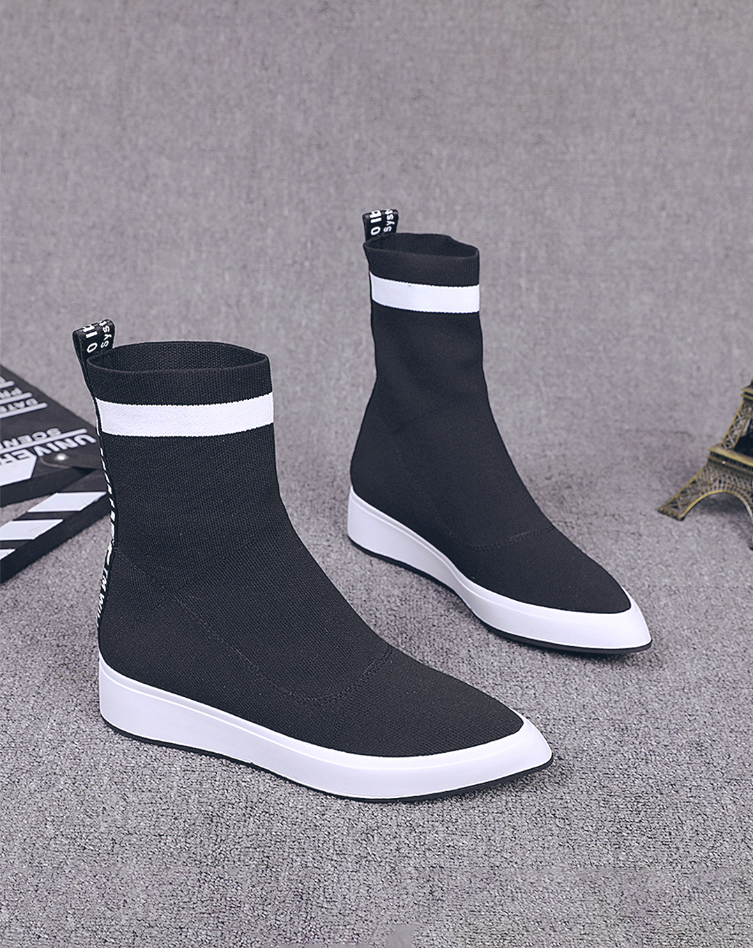 ♀Ankle Line Socks Shoes