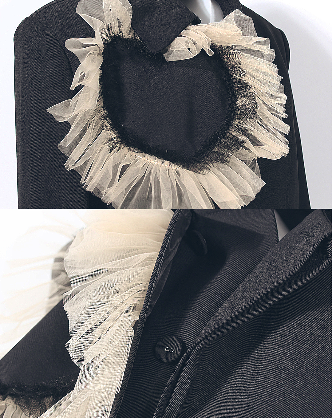 ♀Heart-shaped Frill Jacket