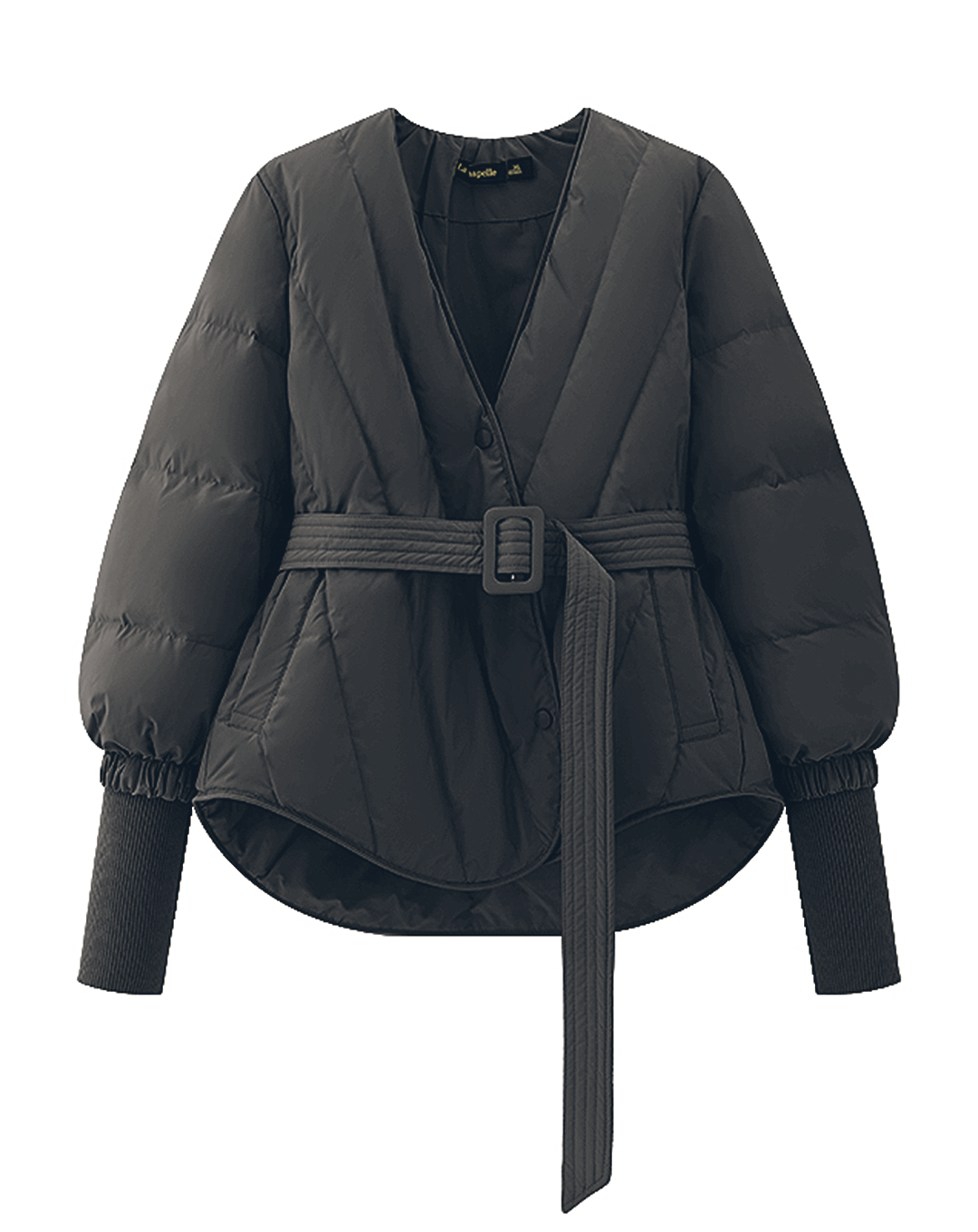 ♀Collarless Down Jacket