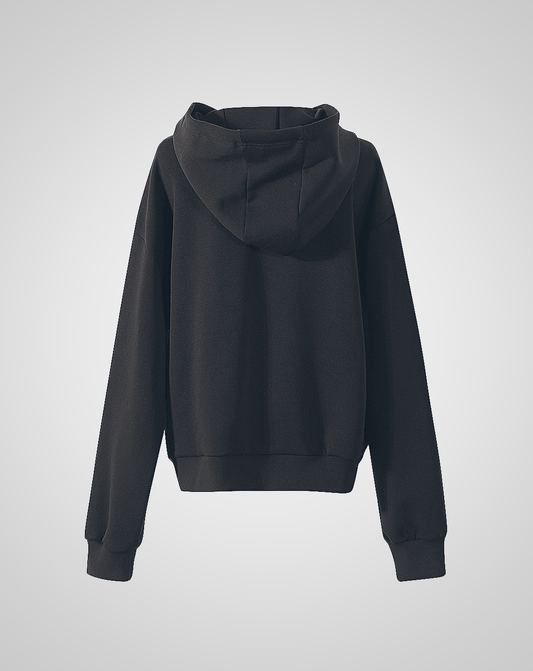 ♀Chain and Clasp Pocket Hoodie