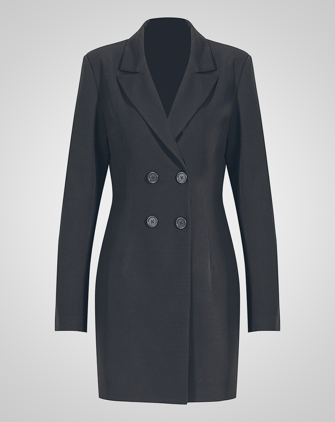 ♀Double-breasted Coat & Pleated Tulle Skirt