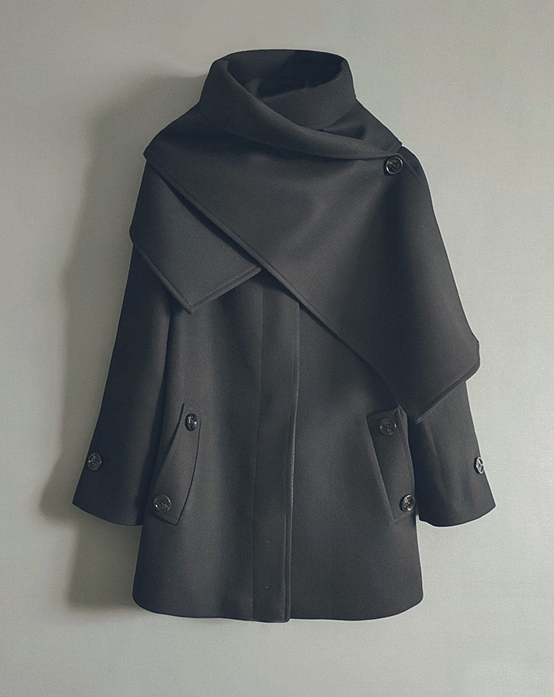♀Muffler and Soutien Collar Coat