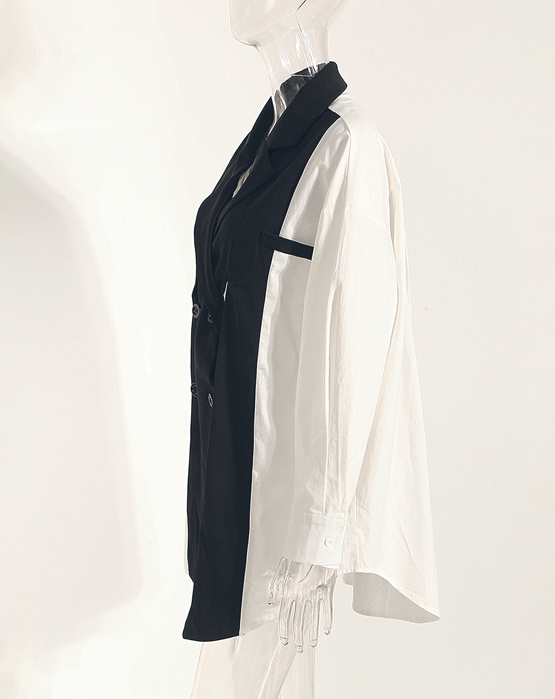 ♀Jacket Style Slit Shirt