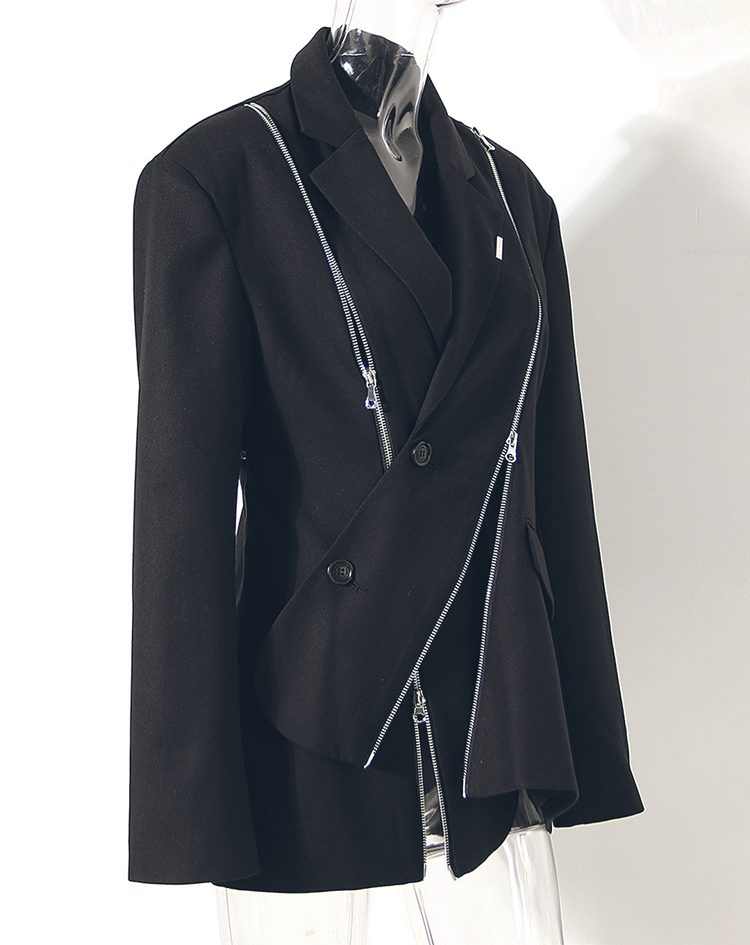 ♀Zipper Line Design Jacket