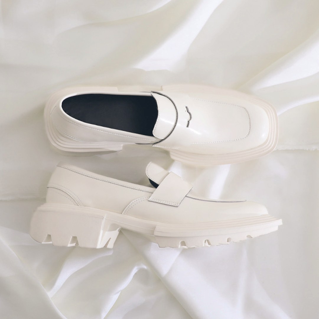 ♀ 本革/Tank Sole Coin Loafer