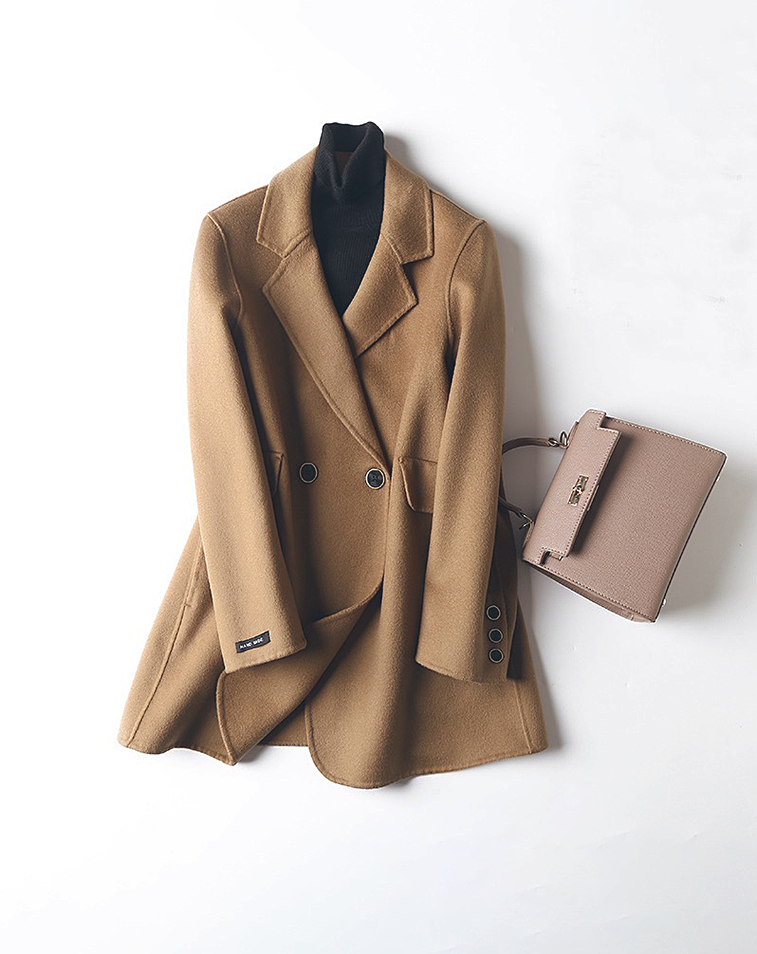 ♀Wool Middle Chester Coat