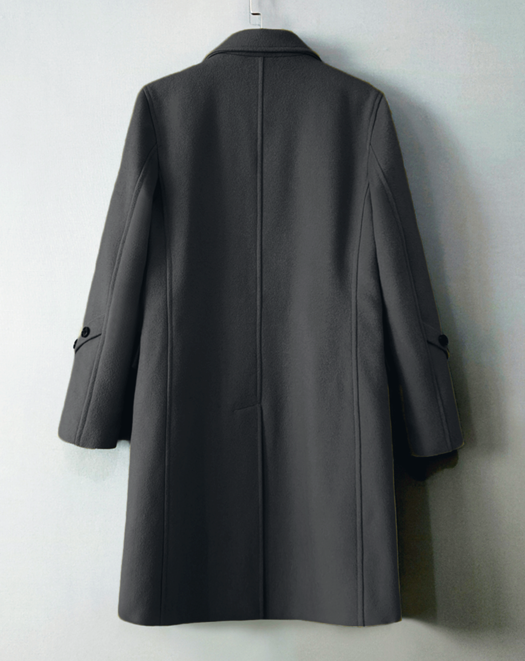 ♀Side Button Design Middle Coat