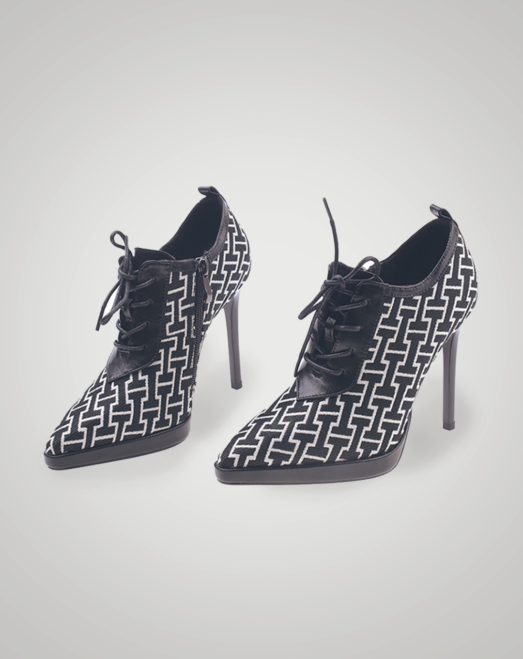 ♀Contrast Color Pointed Toe Slim Shoes